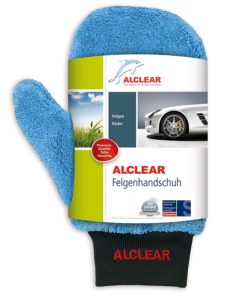 ALCLEAR 950013b Microfaser Auto Alu Felgen Reiniger-Handschuh für Autopflege Motorrad Fahrrad